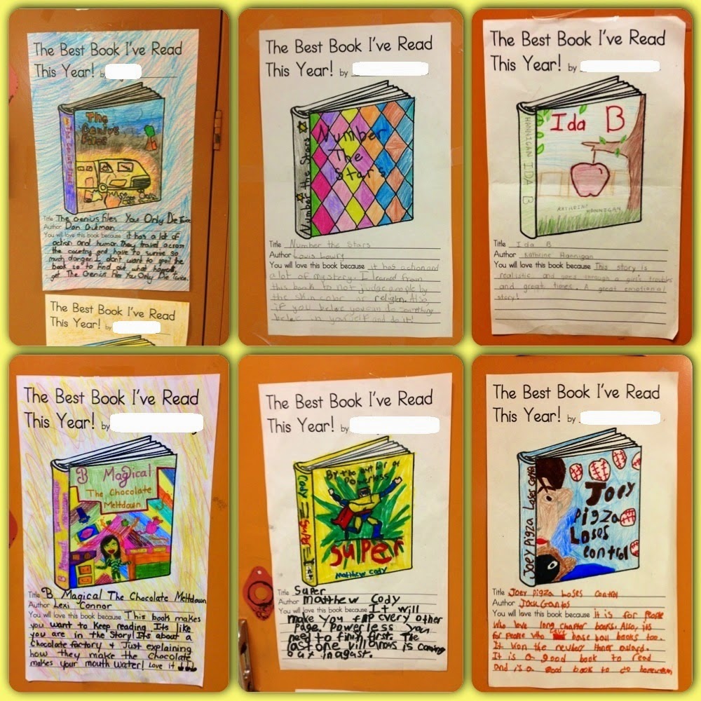 Teaching My Friends!: End of Year Favorite Book Activity